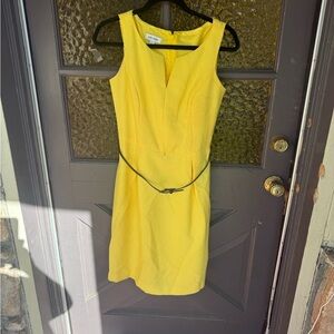 Yellow Sleeveless Dress Jones Studio size 4
